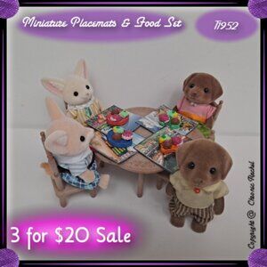 8-Piece Glued-Together Natural Themed Placemats